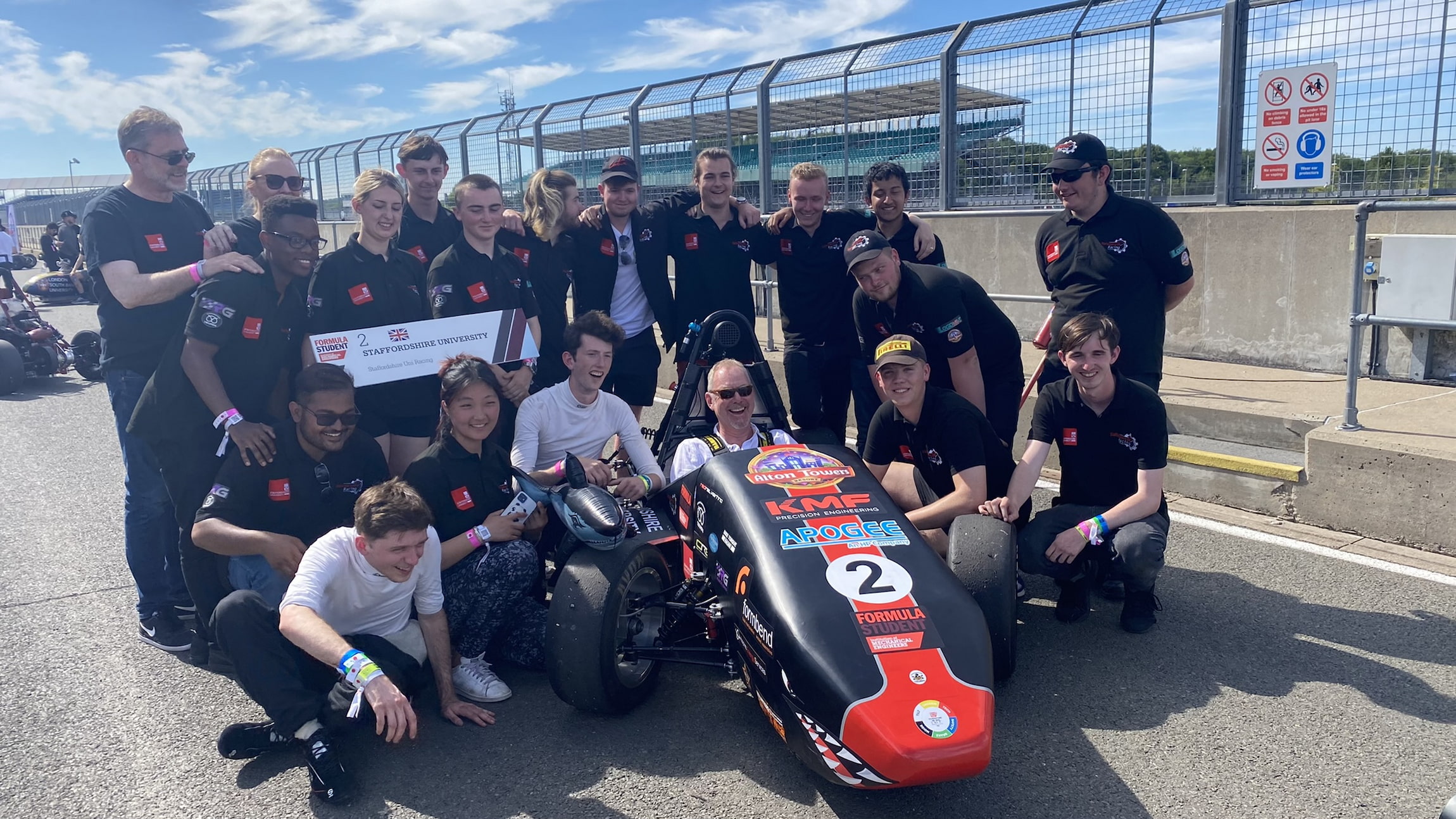 Apogee sponsors Staffordshire University Racing Formula Student 2022