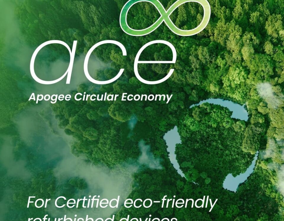 ace apogee circular economy certified eco friendly refurbished print devices HP
