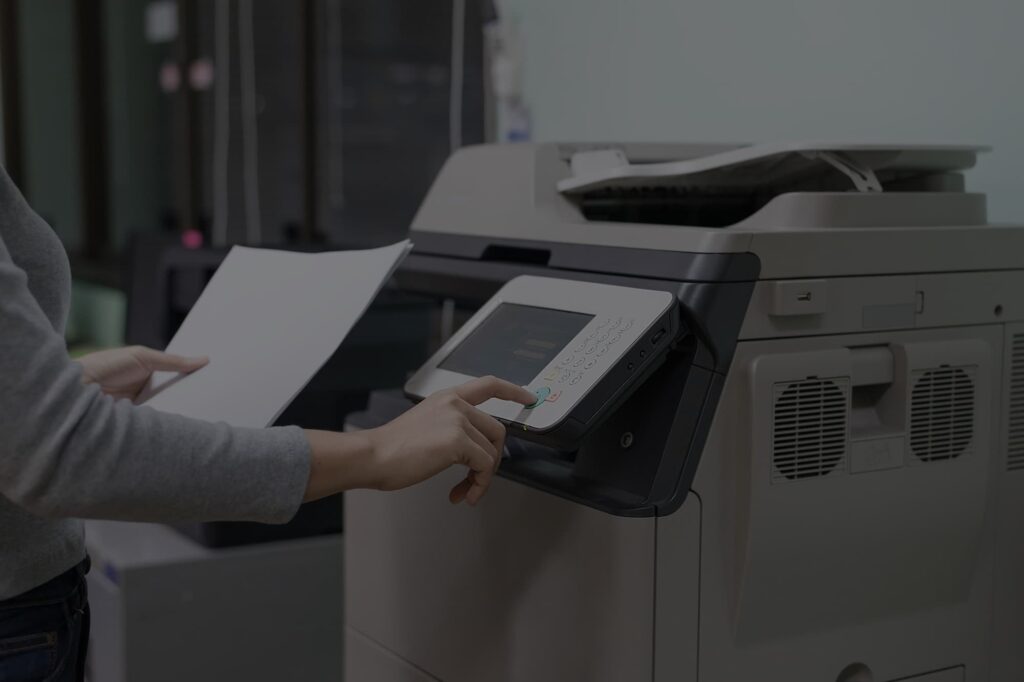 Photocopier for showing apogee's printing capabilities