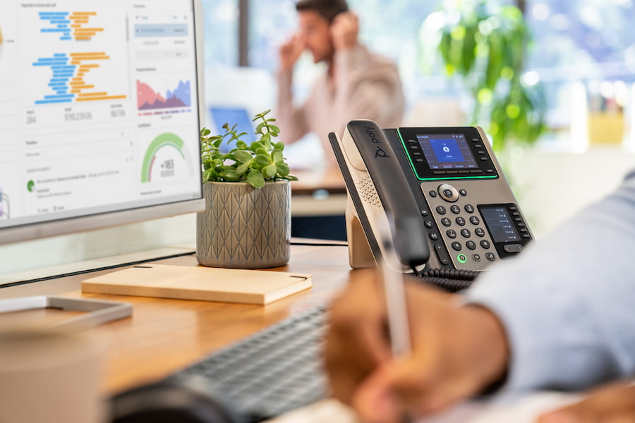 Production Print magnifying glass over photos