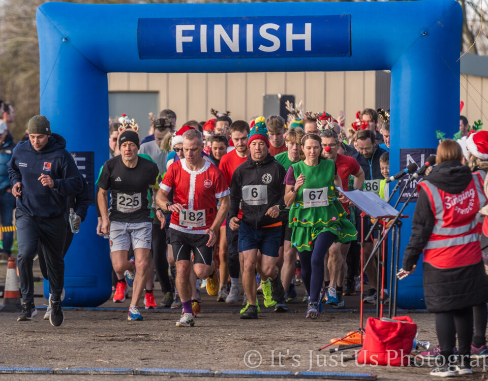 Rudolph Fun Run Start Line